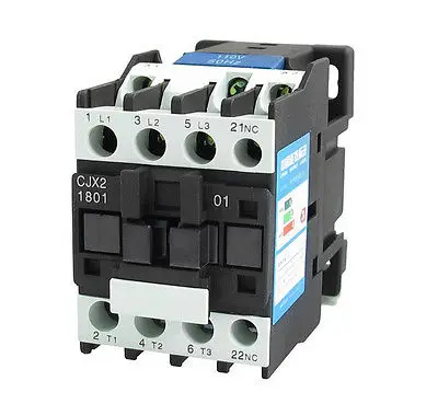 CJX2-1801 AC Contactor 18A 3 Phase 3-Pole 1NC 24V 50//60Hz Coil