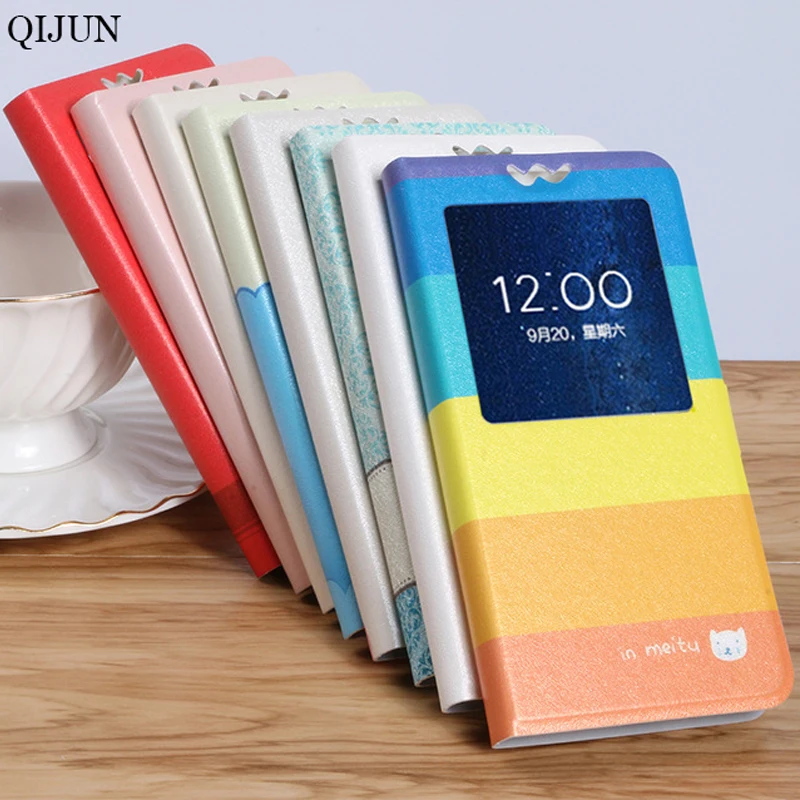 

Case for Lenovo Vibe B A1010 A2016 A2016a40 A1010a20 A Plus Painted Cartoon Magnetic Flip Window PU Leather Phone Bag Cover