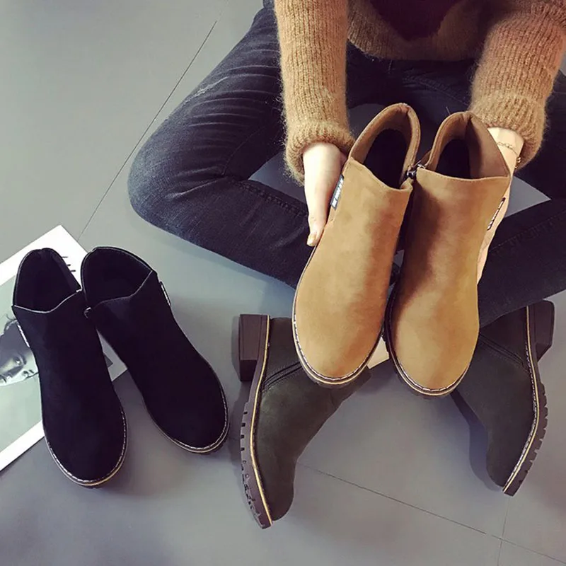 

Women Boots 2018 Fashion Women Winter Ankle Boots Shoes Women Warm Fur Women Winter Shoes Botas Mujer