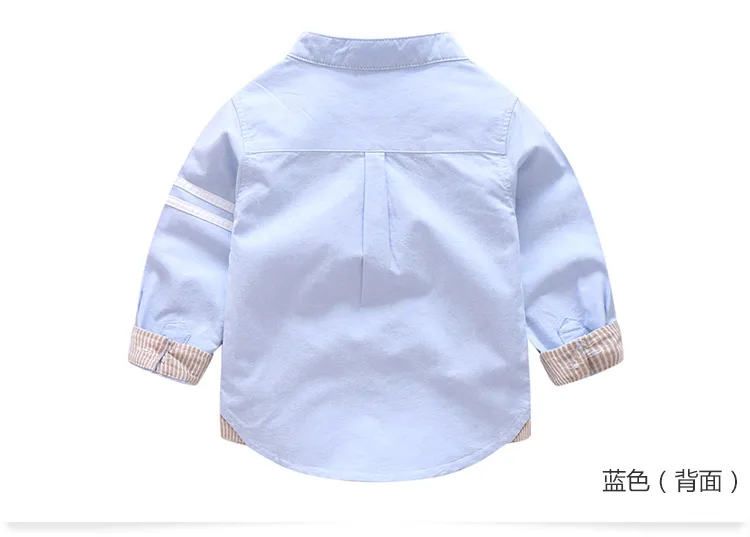 2018 Autumn Children Wear Fashion New Arrival Casual Dog Embroidery Long Sleeve Boys Shirt For2-10 Years Old (9)