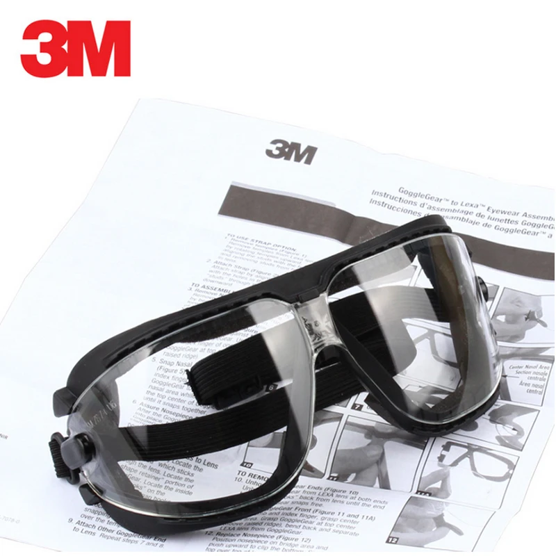 3M 16618 Анти-туман Анти-Царапины покрытие линзы и анти химические брызги очки защитные очки экономичная прозрачная защита глаз