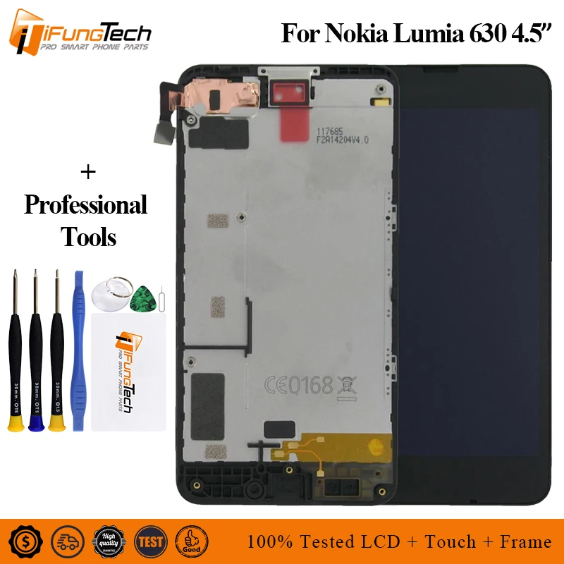 Оригинальный 4 5 &quotIPS ЖК-дисплей для NOKIA 630 сенсорный экран Lumia сменный | Мобильные