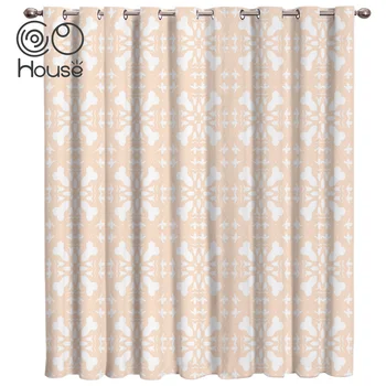 

COCOHouse Bohemia Retro Ethnic Pink Warm Room Curtains Large Window Window Curtains Dark Living Room Curtain Rod Kitchen Bed