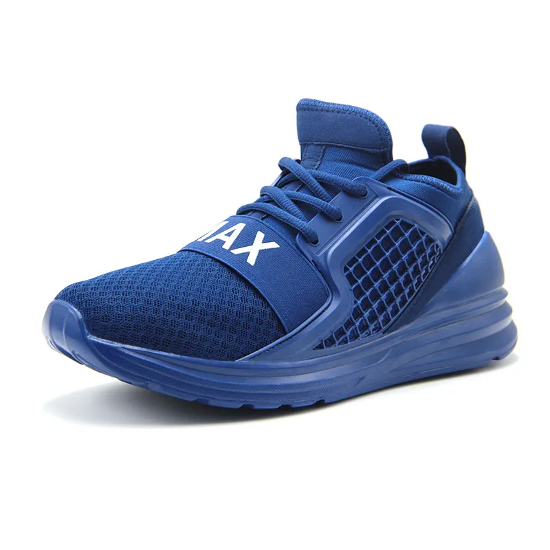 Мужская обувь, мужская обувь для бега, коллекция года, для улицы, Ультра дышащая спортивная обувь, кроссовки для мужчин, zapatillas hombre Deportiva 36-48 - Цвет: Blue 055