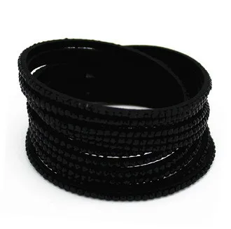 Leather Bracelet Fashion Handmade Wide Adjustable for Women Men
