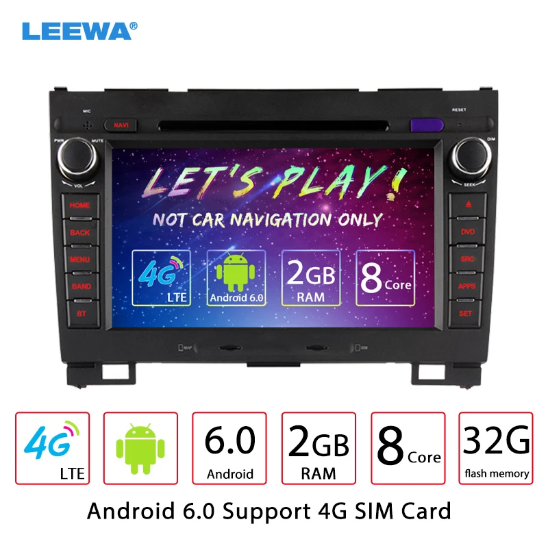 

LEEWA 8" Android 6.0 (64bit) DDR3 2G/32G/4G LTE Octa Core Car DVD GPS Radio Head Unit For Great Wall Hover H3/H5(2010~2013)