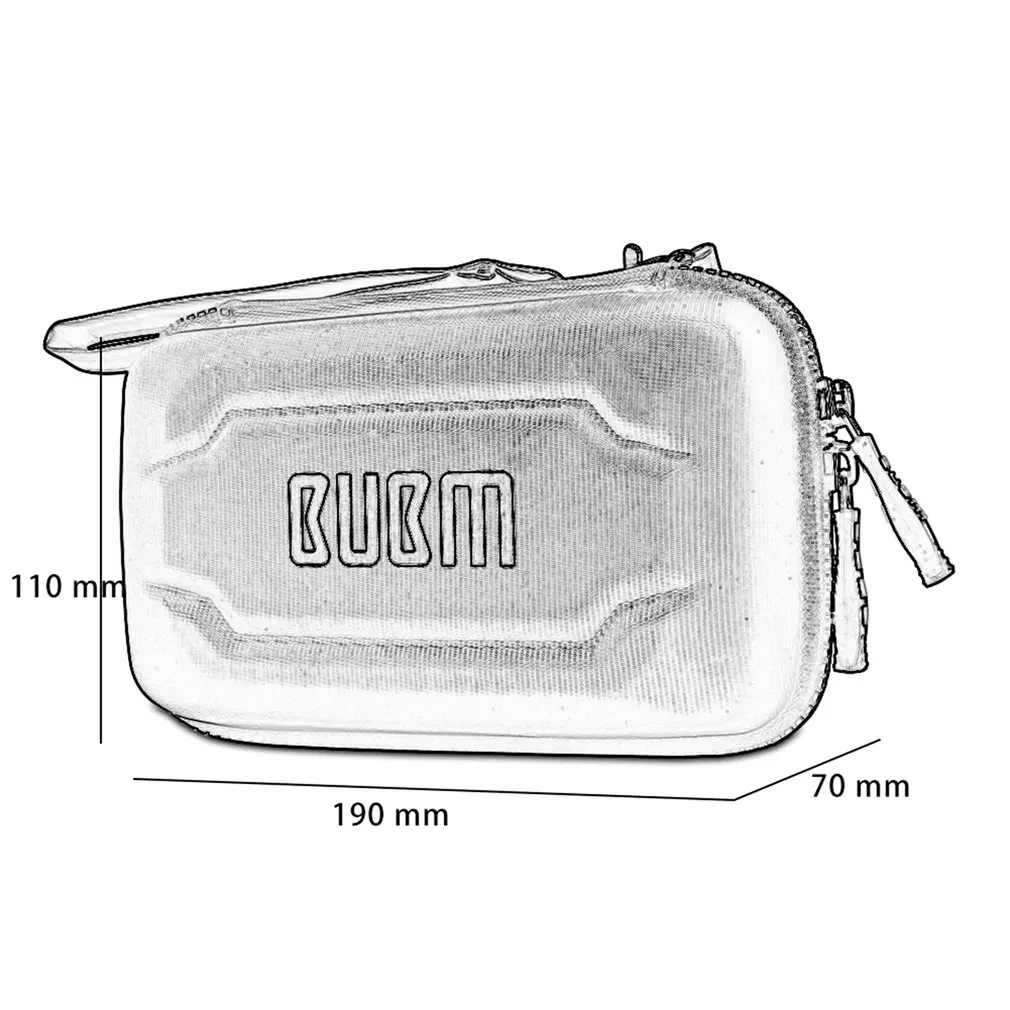 BUBM сумка для хранения кабеля водонепроницаемый жесткий корпус портативный цифровой органайзер для электроники защитный чехол для зарядного устройства мобильного питания