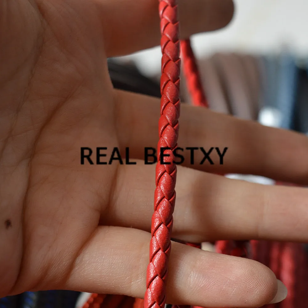 Реальный BESTXY 5 м/лот мм красная кожа искусственная аксессуары для изготовления
