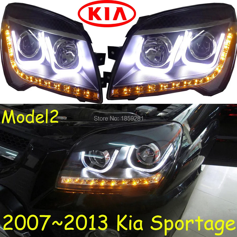 Бампер лампа для KlA Sportage головной светильник, 2007 2008 2009 2010 2011 2012 2013 года Sportage Дневной светильник, sportager, sportage r