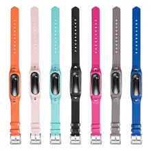 WEIGELA Couro Genuíno Pulseira Strap Banda Para Banda 2 Miband Xiaomi Mi 2 Substituição Pulseira Strap