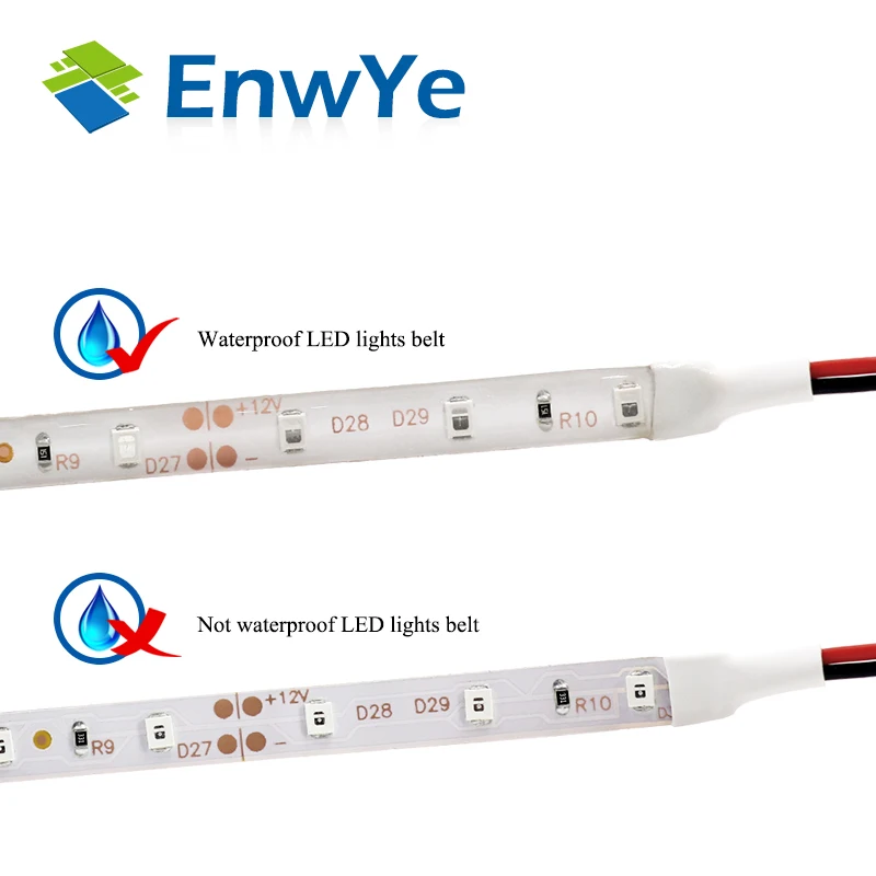 EnwYe Светодиодная лента 3528 5050 DC12V 60 Светодиодный s/m гибкий светодиодный светильник RGB 5050 3528 Светодиодная лента