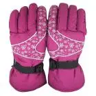 Мужские Женские-30 зимние теплые лыжные перчатки водонепроницаемые спортивные перчатки для сноуборда - Цвет: Red