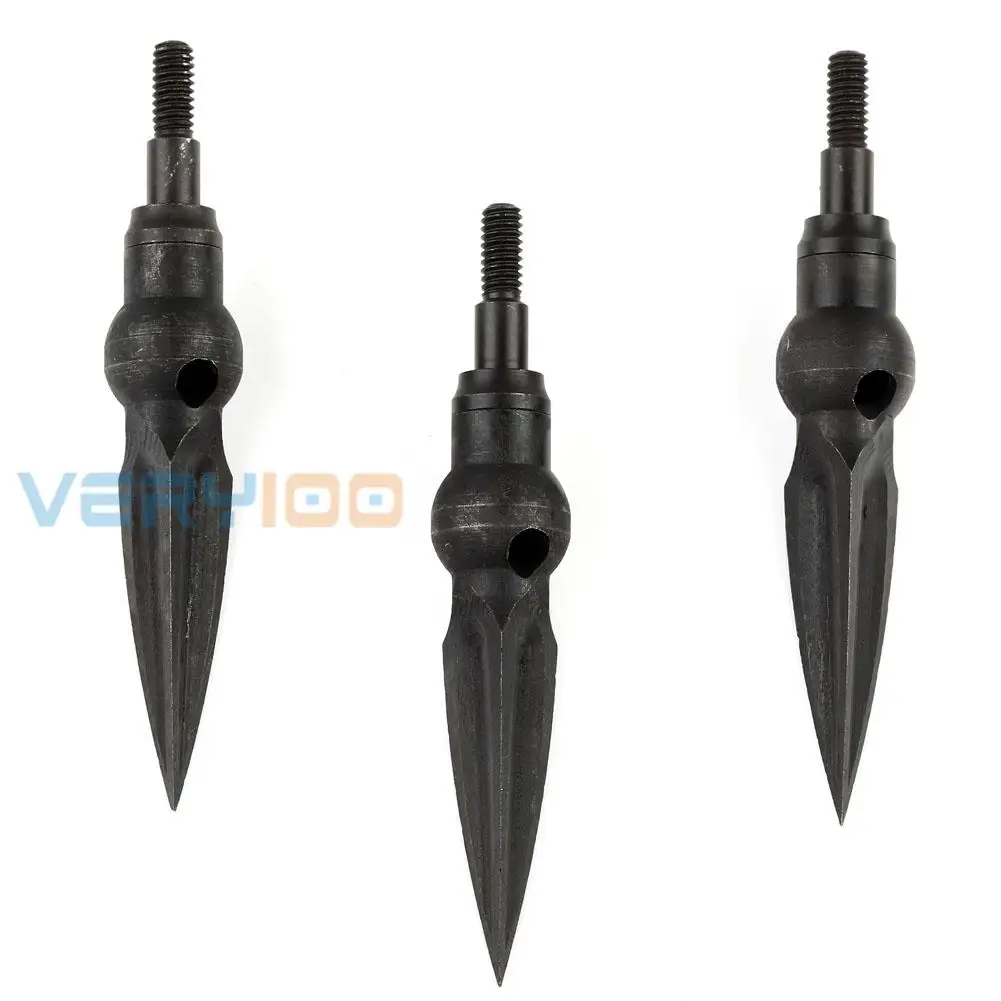 High Quality 3PCS 3 blade Arrowheads Carbon Steel 220 Grain Broadheads
