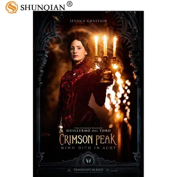 

New Arrival crimson peak poster Cartoon Silk Poster custom posters for kids more size 27x40cm 30x45cm 40x60cm 50x75cm 60x90cm
