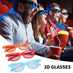 3D очки круговая поляризация кинотеатр круглый круговые поляризационные очки GSS ABS Красочные легкий мини очки 3D