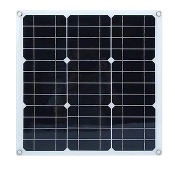 

18V Mono Solar Panels Battery Charger Trickle For Phone Car Boat Rv 30W