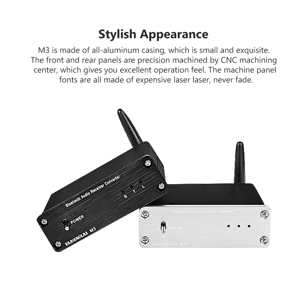 PJ.MIAOLAI M3 Fever HIFI Bluetooth 5 0 адаптер аудио приемник волоконный коаксиальный