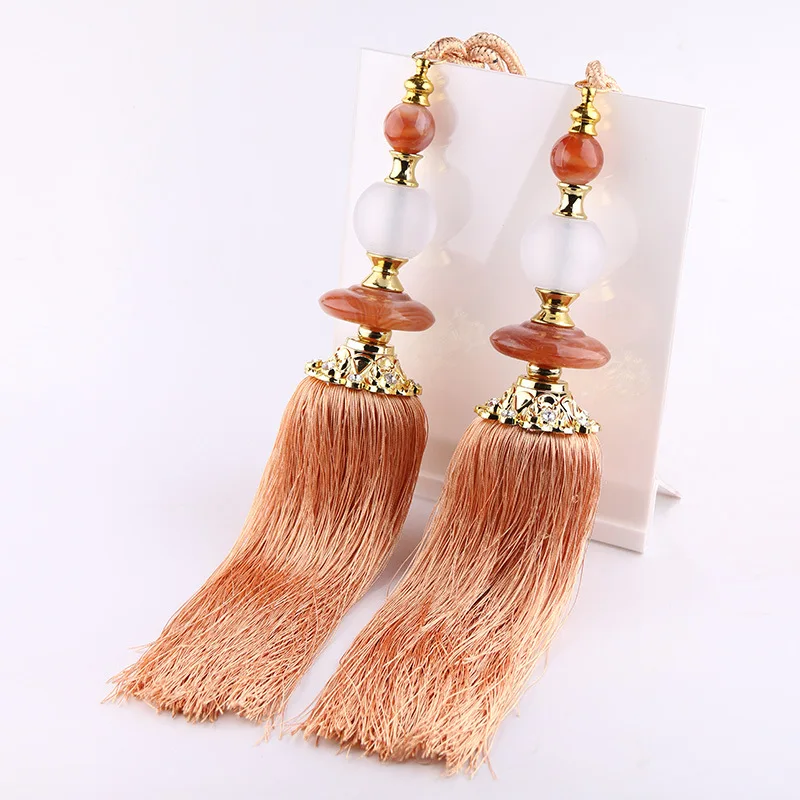 

Embrasse Rideaux Fashion High Quality Jade Ball Curtains Tassels Tie Curtain Accesseries Decoration Hanging Lob Tying For Home