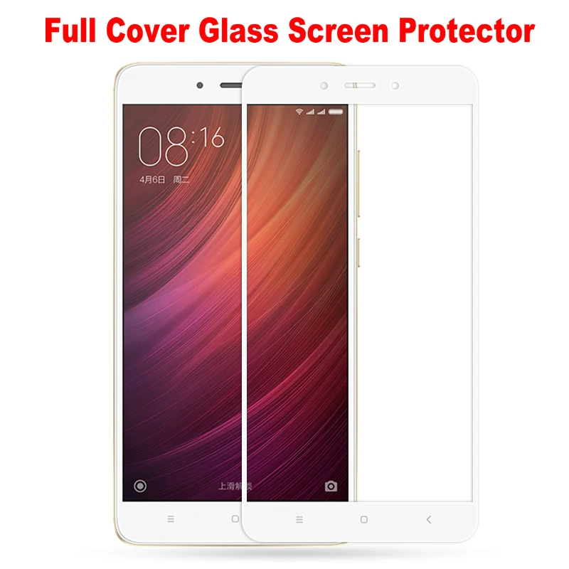 

MAKAVO Tempered Glass Full Cover Screen Protector For Xiaomi Redmi Note 4 Pro Slim Armor Film For Xiaomi Redmi4 / Redmi 4 Pro