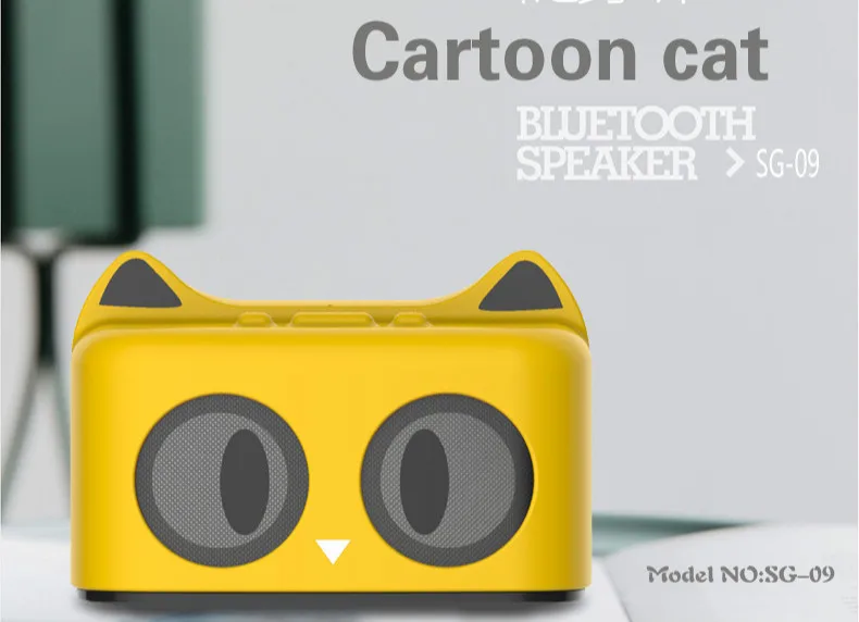 Bluetooth динамик мультфильм Мини сабвуферный микрофон с Блютуз