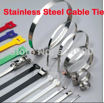 

Roller Ball 8*1200mm 201 Mechanism Make Excellent Strength Durability Self-lock Stainles Steel Cable signageTies 10pcs