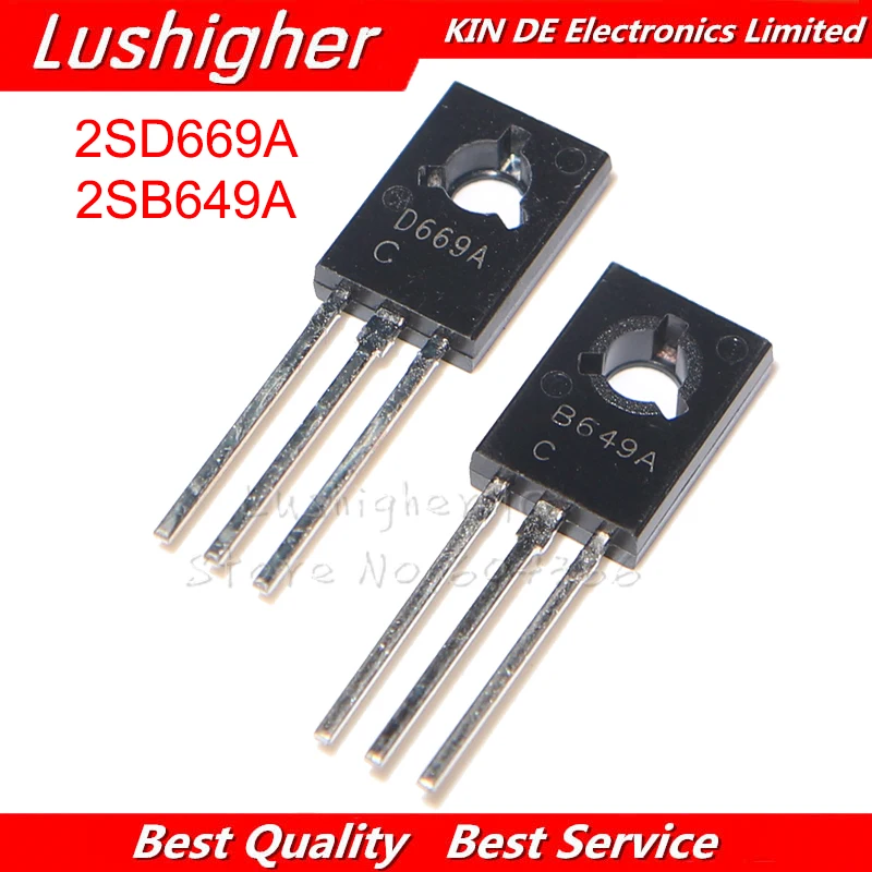 10pairs 2SD669A 2SB649A 10PCS D669A +10PCS B649A TO 126 transistor ...