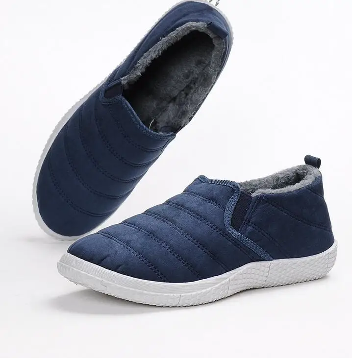 

2018 New Men Boots Winter With Plush Warm cotton Boots Casual Men Winter Boots Work Shoes Men Footwear Fashion Ankle Boots