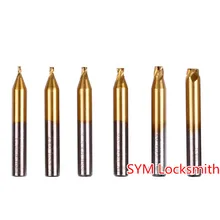 Оловянное покрытие конец фрезерный Cuutter для DEFU вертикальный копировально-фрезерный станок для обработки замочных ключей, сверла из высокопрочной стали набор для слесарь