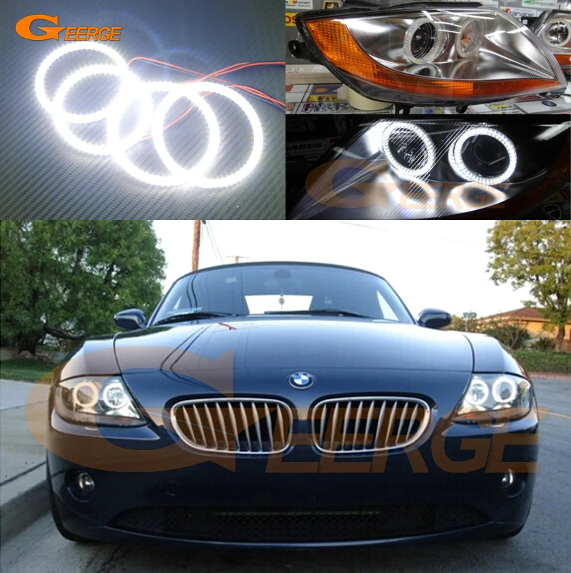 

For BMW Z4 E85 E86 2002 2003 2004 2005 2006 2007 2008 Excellent Ultra bright illumination smd led Angel Eyes Halo Ring kit