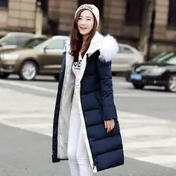 Зимняя куртка Для женщин зимняя и осенняя одежда Высокое качество парки зимняя куртка с пиджаки женские длинные пальто