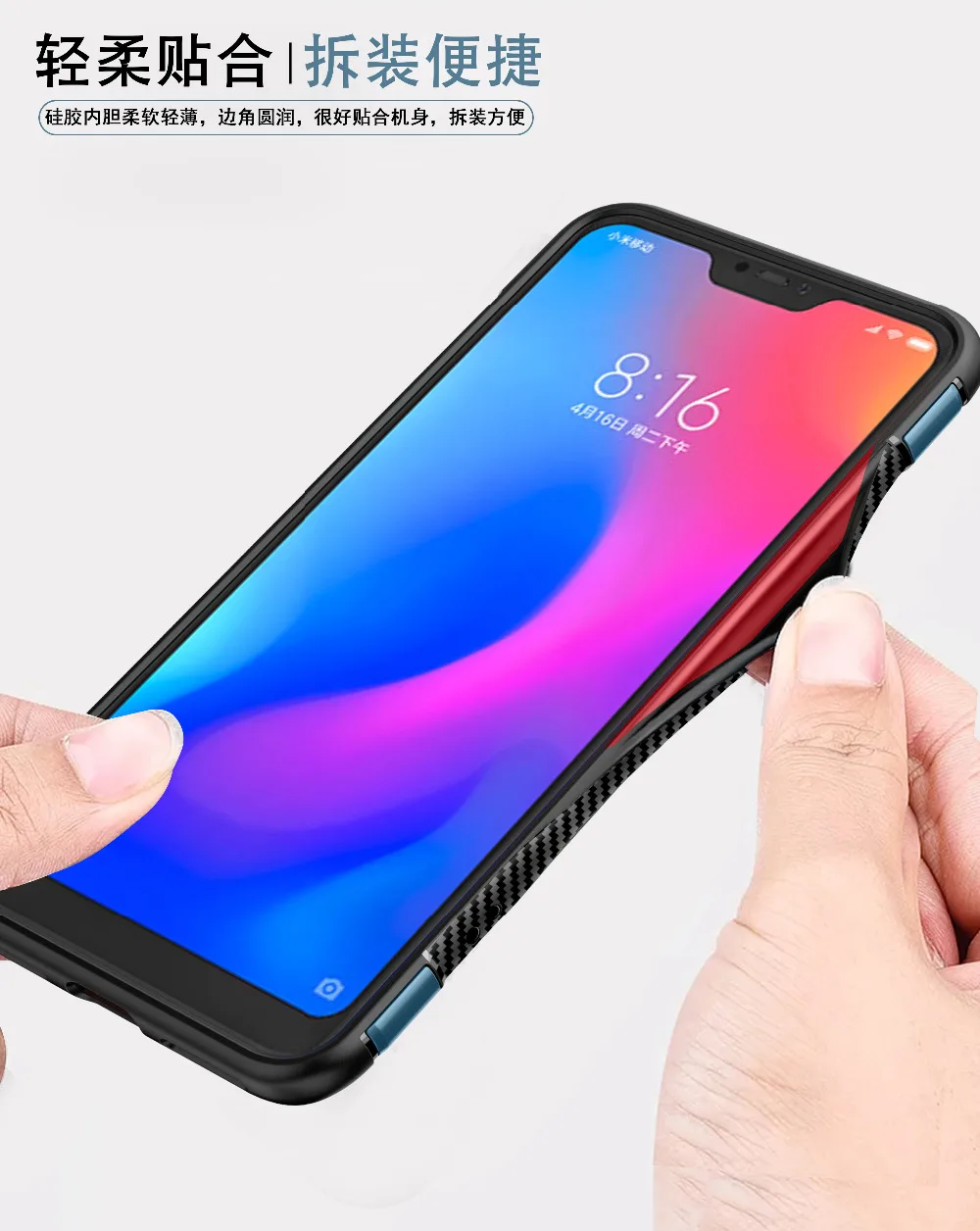 Dành Cho Xiaomi Mi A2 Lite / Redmi 6 Pro Ốp Lưng Silicone Ốp Lưng Chống Sốc Lưng Dành Cho Mi A2 lite/Redmi6 6A Fundas xiaomi leather case charging