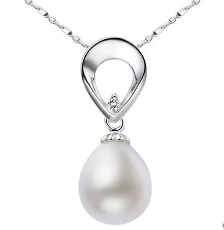 Fashion necklace &amppendant Pearls pendant 925 sterling silver wedding gift SP0026PL | Украшения и аксессуары