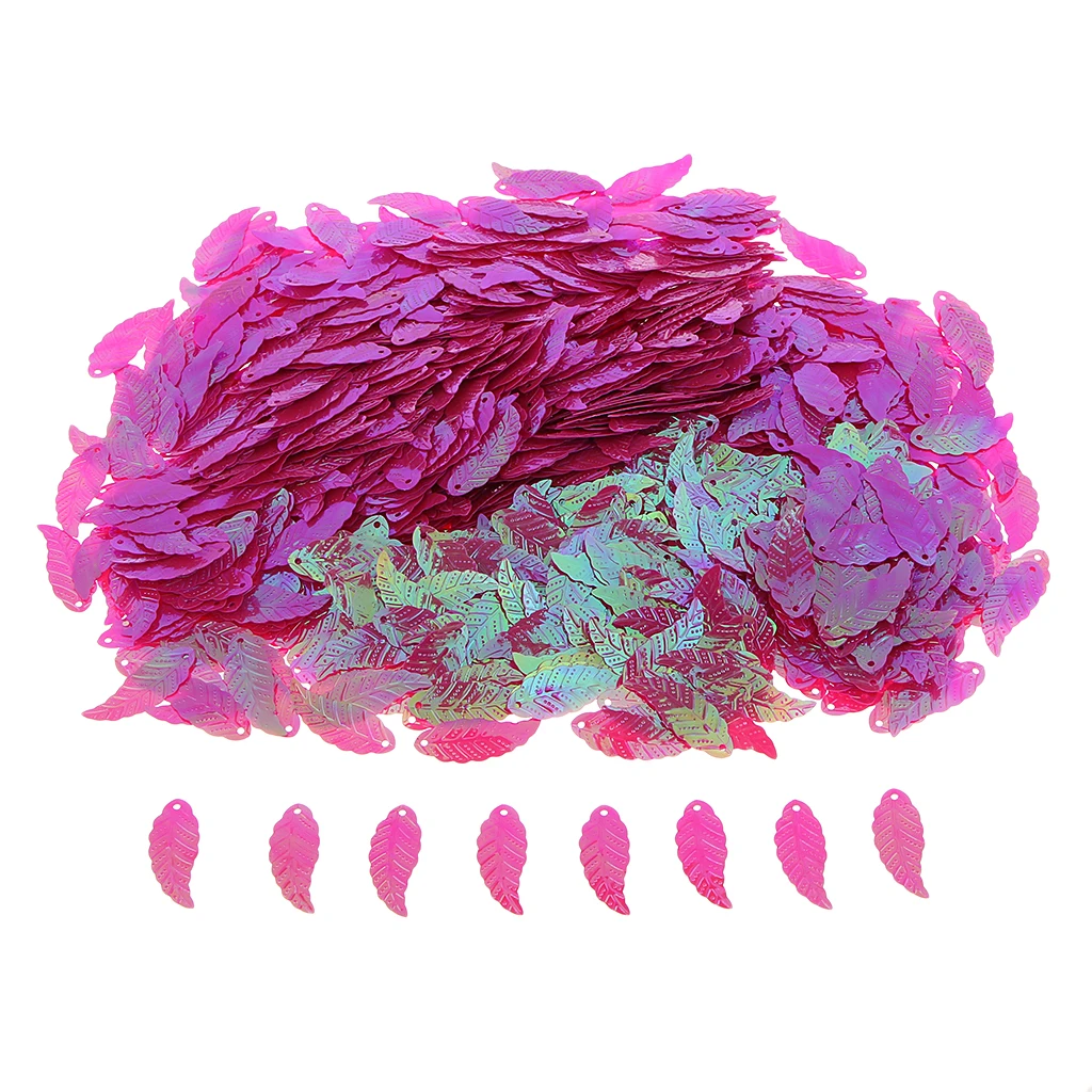 Bag of 1100Pcs DIY Loose Leaf Sequins Glitter Paillette Spangles Lentejuelas for Sewing Bag Wedding Dress Craft Cross Stitch