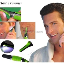 Триммер для мужчин на батарейках, бритва для удаления волос, светодиодный светильник barbeador, мужские товары для ухода за лицом, зеленый цвет
