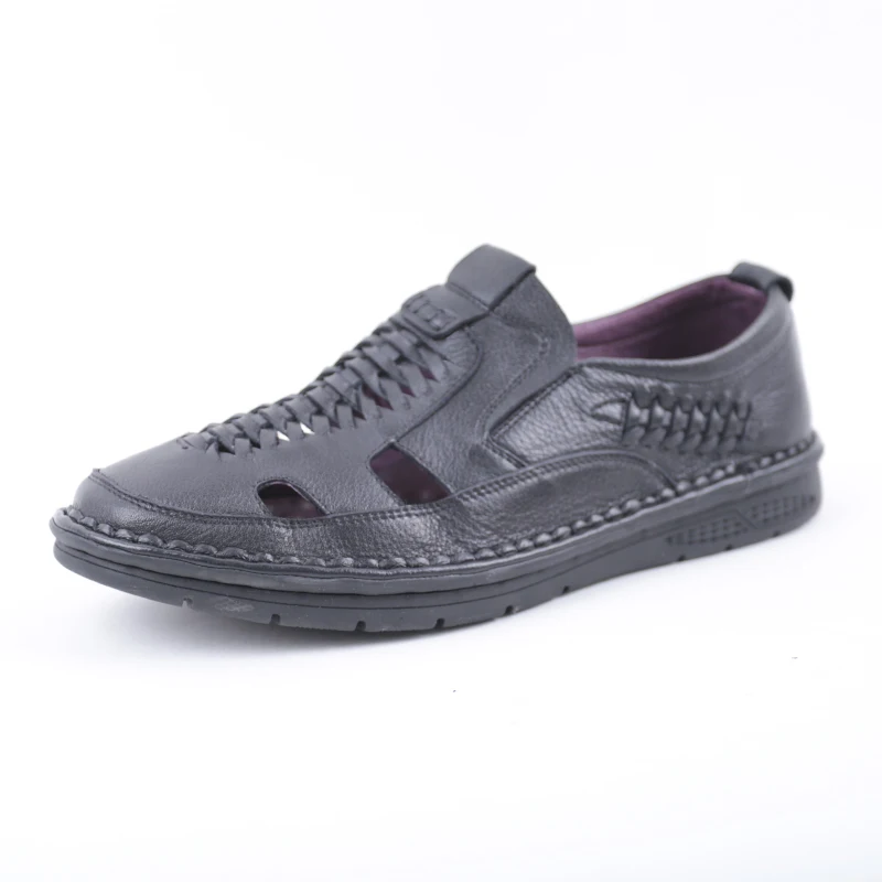 

SHUANGFENG New Arrival 2018 Summer Sandals Men Shoes Genuine Leather Breatherable Hole Shoes Man Casual Sandals sandalias hombre