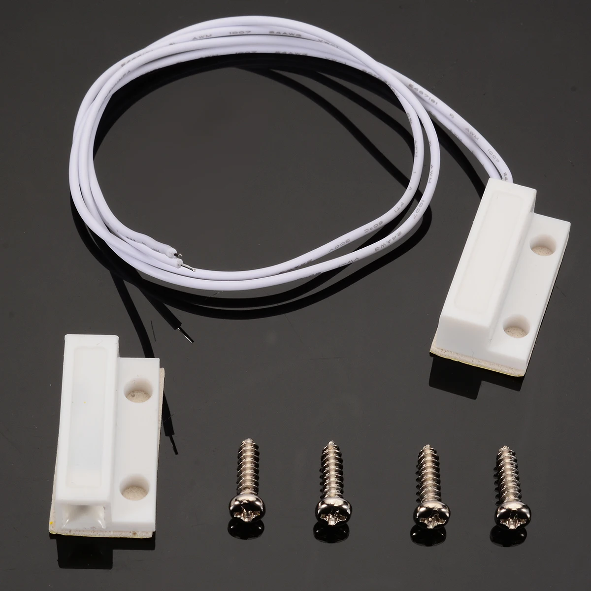 5 Set Recessed Wired Door Magnet Door Window Contact Wire Magnetic Switch Sensor For Home Alarm System
