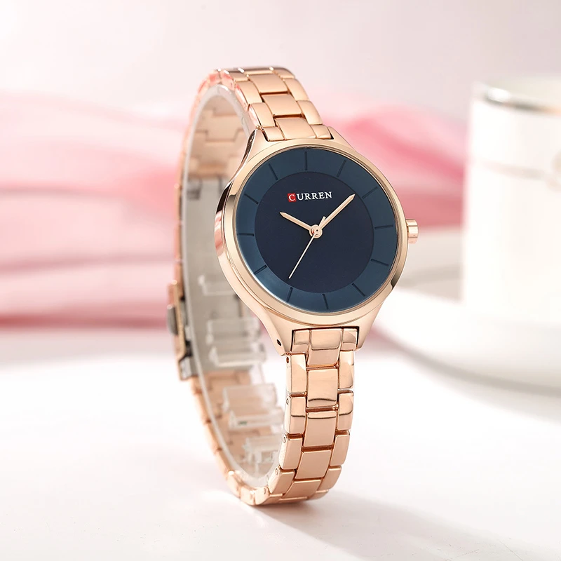 Relógio feminino de quartzo Curren