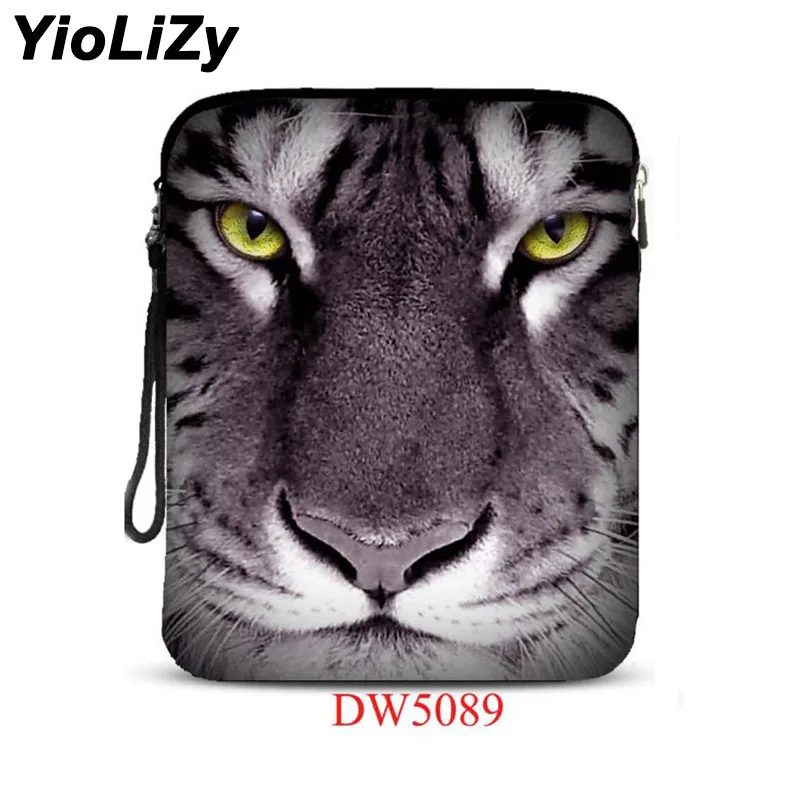 

tiger print waterproof 9.7'' 10'' inch women tablet protective Case men laptop bag Anti-Dust notebook sleeve Cover IP-23134