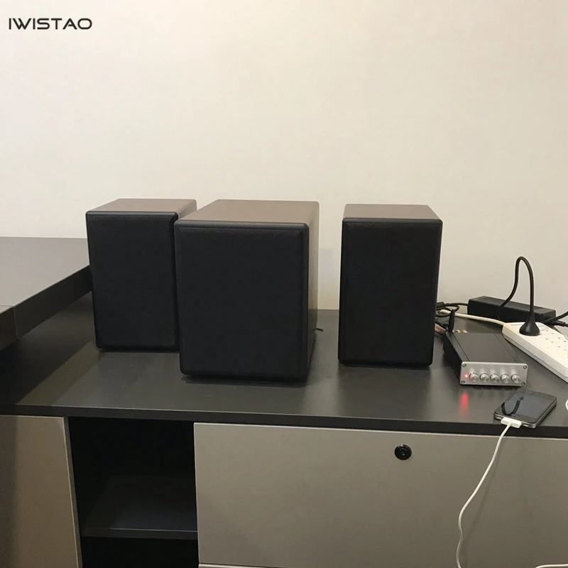 IWISTAO 6,5 дюймов HIFI пассивный сабвуфер 60 Вт 8 Ом 35гц-300Гц 86дб±3дб деревянный шкаф