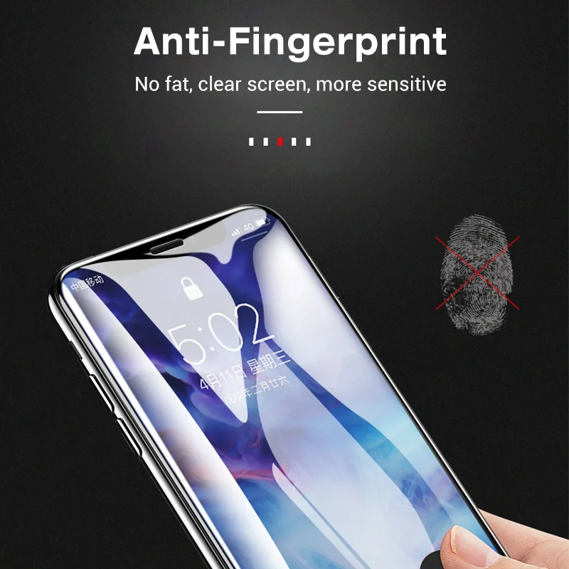ESVNE Новый 6D защитное стекло для iPhone X HD изогнутый край на айфон Экран протектор