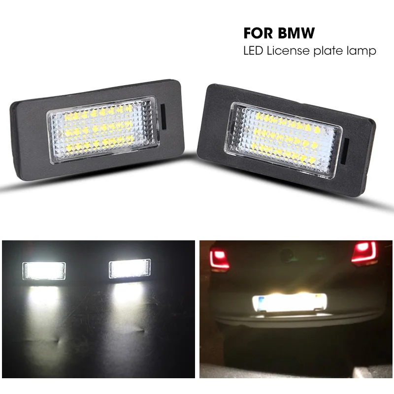 Светодиодный светильник для номерного знака 2x24 SMDs белый BMW E82/E88 E90 E91 E92 E93 M3 E39 M5 E60