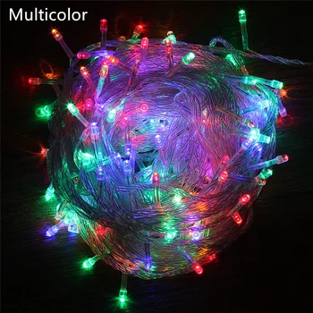 ECLH Outdoor String Lights 5M 10M 20M 30M 50M 100M Led Guirlande String Fairy licht 8 Modus Christmas Light Vakantie Wedding Party