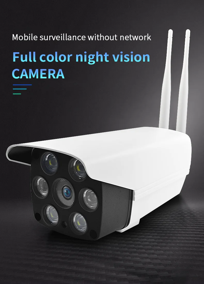 Weesee 1080P wifi Смарт полноцветный встроенный микро Пуля Открытый водонепроницаемый облачный хранения IP CCTV камера
