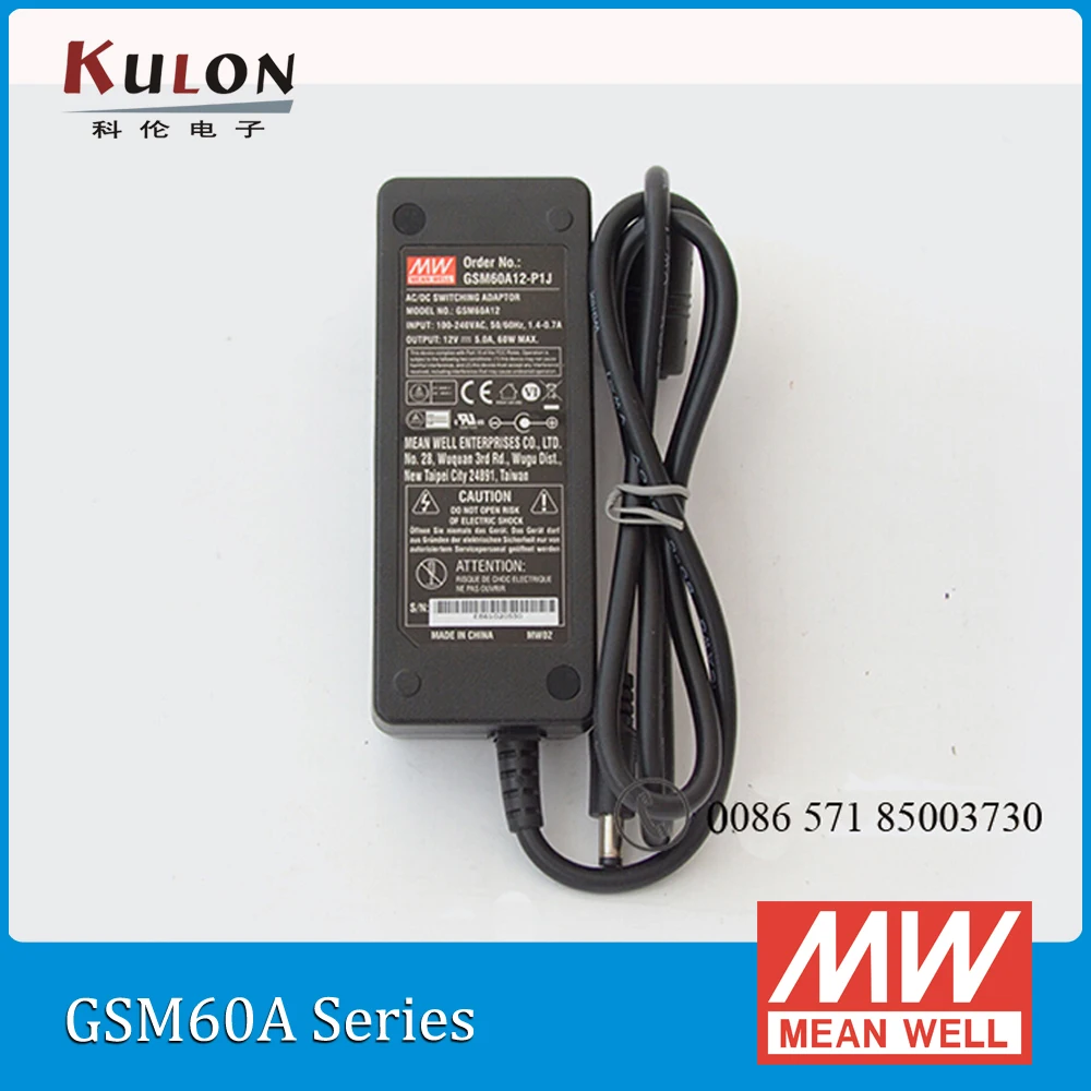 

Original Meanwell GSM60A18-P1J mean well 60W 18V 3.33A AC/DC Green Medical Adaptor