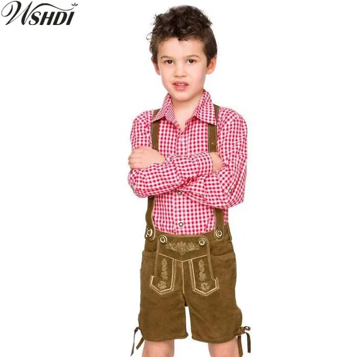 Детский костюм Lederhosen на Октоберфест для мальчиков немецкий баварский