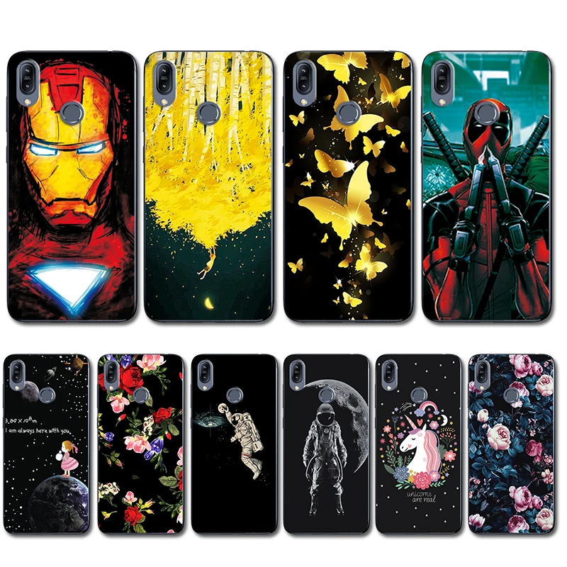 

Candy Color Phone Case For Asus Zenfone Max M2 ZB633KL Novelty Flowers Silicone Case Cover For Asus ZB633KL ZB ZB633 633 632KL