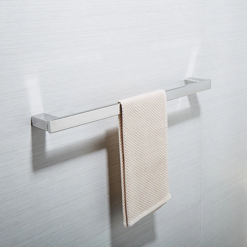 AUSWIND modern SUS304 stainless steel single bathroom bar polish silver towel hanger wall mount towel rack, 60cm AUSWIND modern SUS304 stainless steel single bathroom bar polish silver towel hanger wall mount towel rack, 60cm