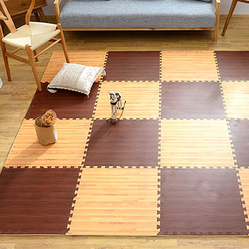 

16PCS Imitation wood grain mosaic mat EVA Foam Puzzle Mats baby Floor Puzzles Play Mat For Children Baby NON-TOXIC Crawling rugs