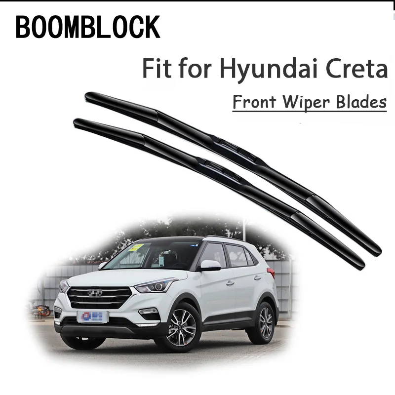Boomblock 2pcs High Quality Front Windshield Wiper Blades For Hyundai