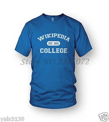 wikipedia college t shirt mens funny novelty gift idea graduation wikipedia shirts